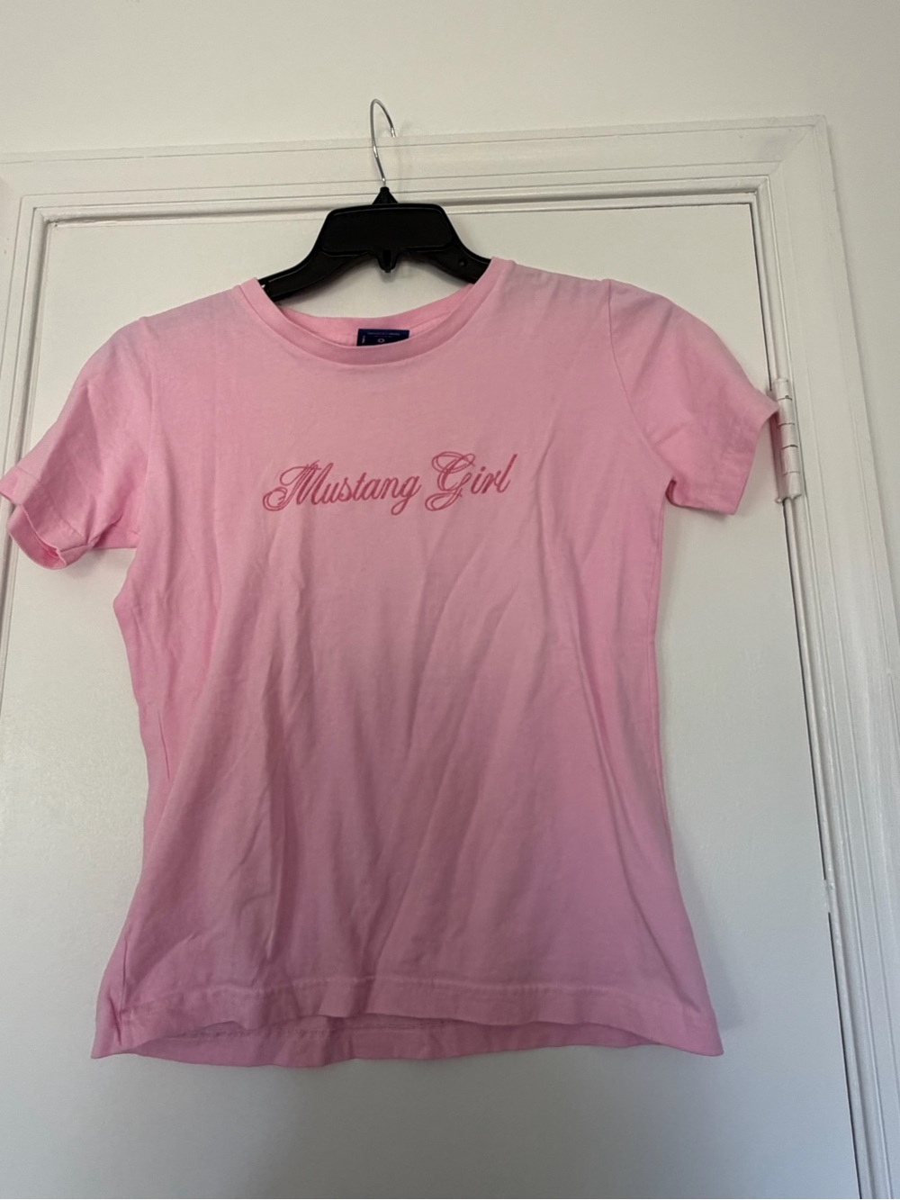 Ford Women’s Mustang Girl Pink Tee